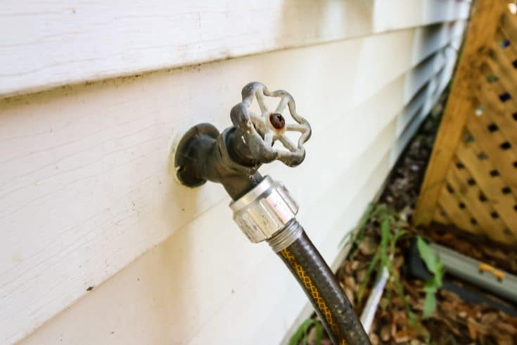 How to remove a stuck hose from an outdoor spigot