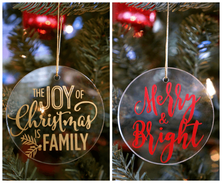 Cricut Christmas Ornament Ideas