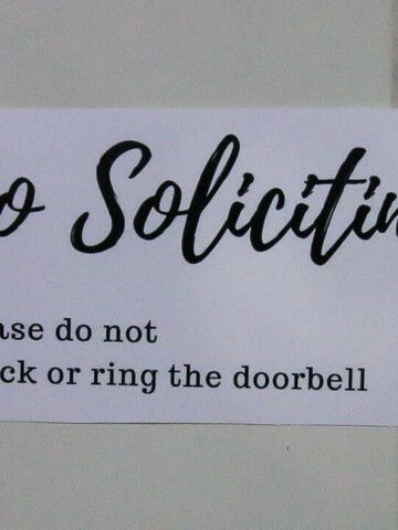 Free printable no soliciting sign