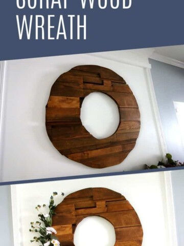 how to make a scrap wood wreath