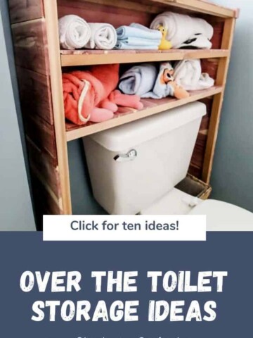 over the toilet storage ideas