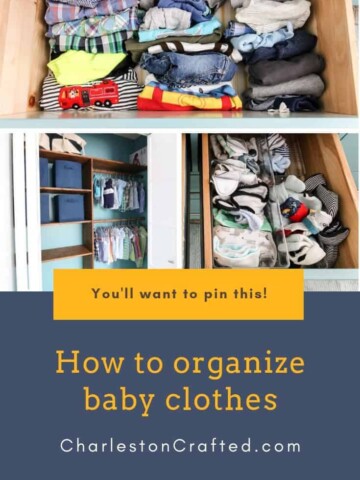 how to organize baby clothes