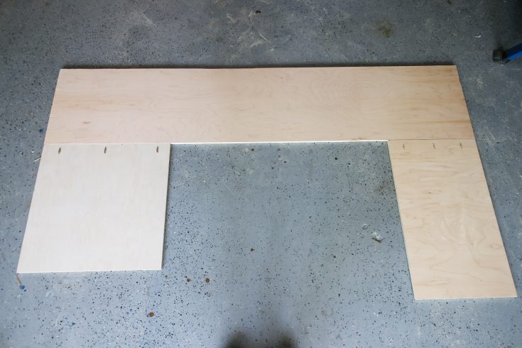 DIY Built-In U-Shaped Desk