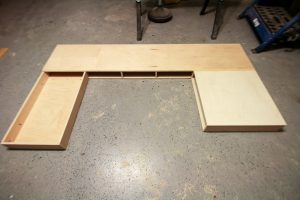 DIY Built-In U-Shaped Desk