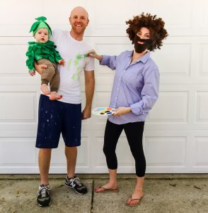 How to Make a Family Bob Ross Costume