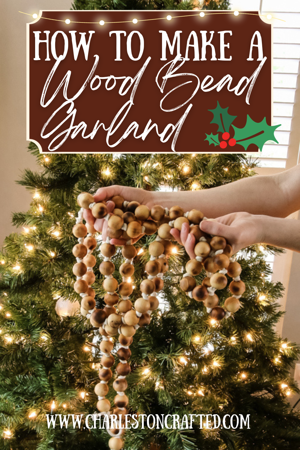 This will be my tree this year!  Pearl garland christmas, Old fashion christmas  tree, Christmas garland