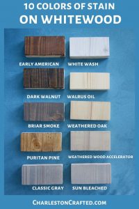 We tested 10 stains for wood on 5 species of wood - here's the results!