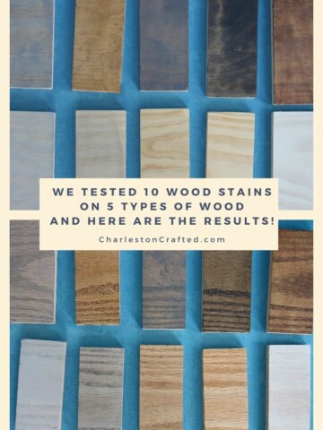 we tested 10 wood stains on 5 types of wood and here are the results