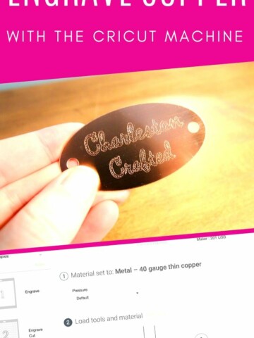 how to engrave copper tags with a cricut maker