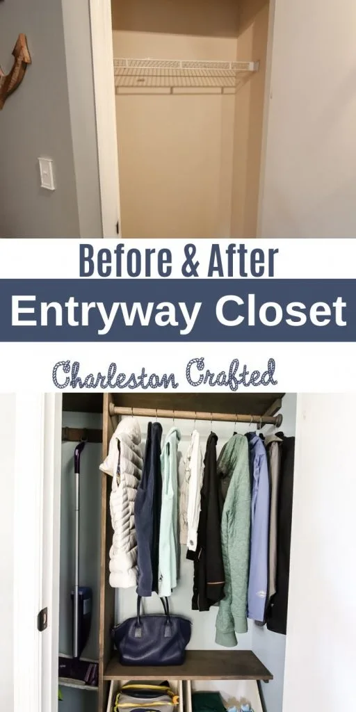 entryway closet makeover before and after