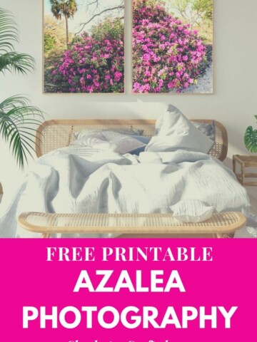 FREE Printable Spring Azalea Photography