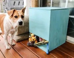 DIY Dog Toy Storage Bin- FREE PDF Plans