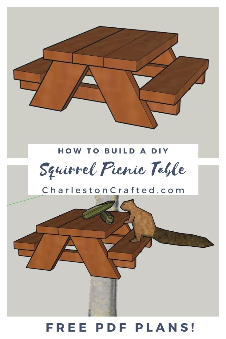free squirrel picnic table plans