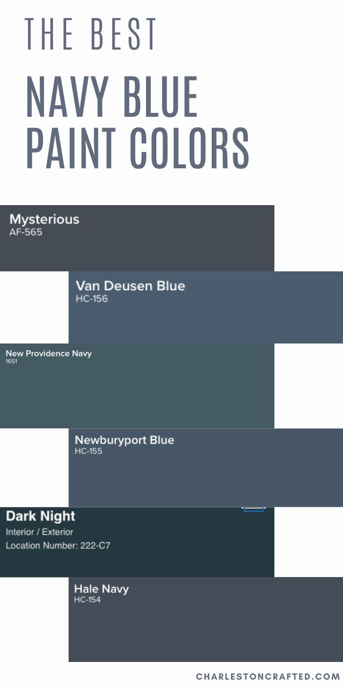 The Best Dark Blue Paint Colors