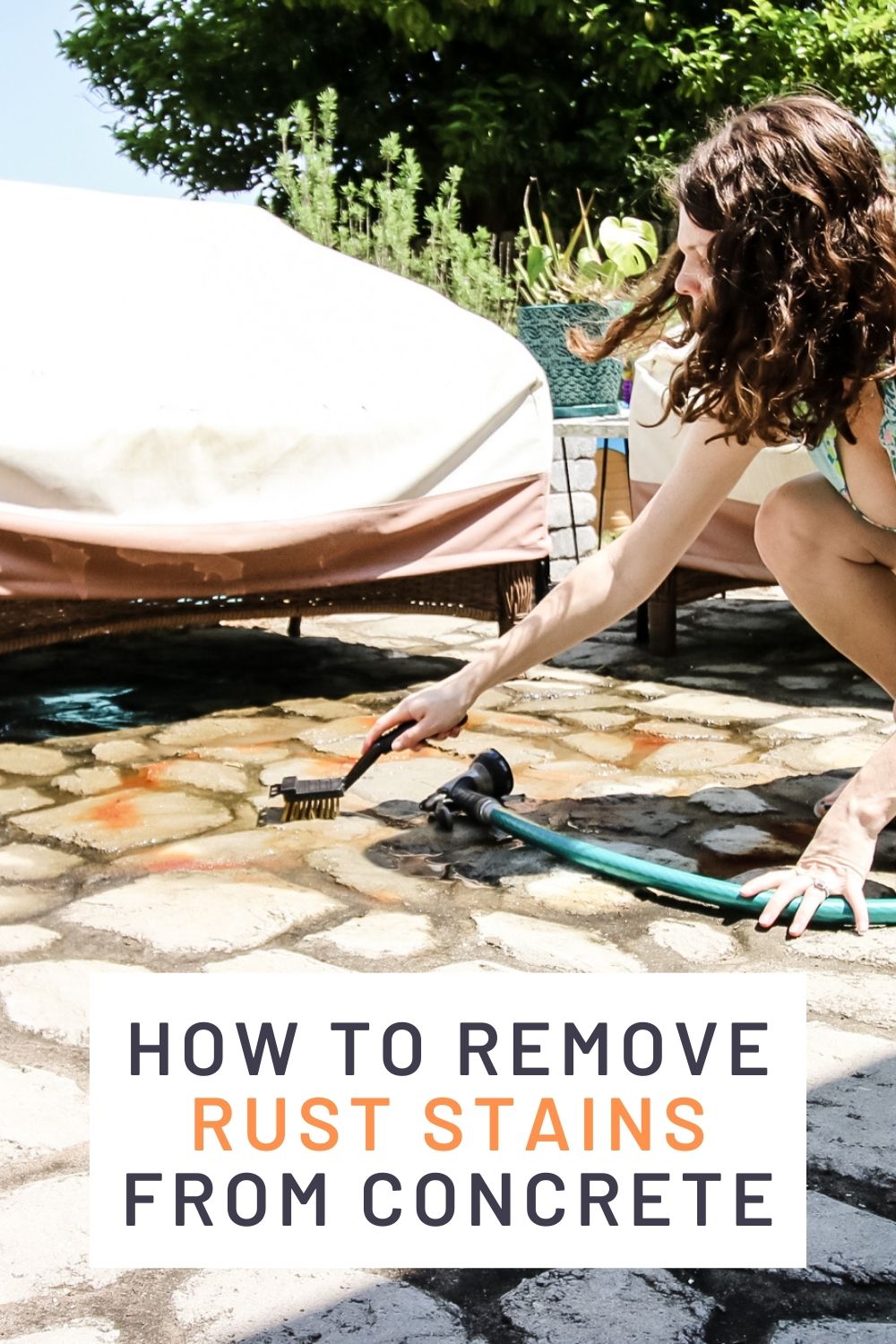 how to remove rust stains from concrete