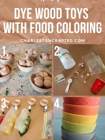 How to dye wood with food coloring