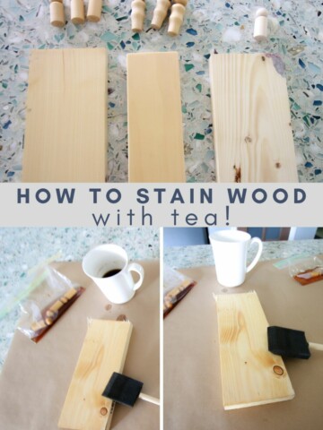 How to stain wood with tea