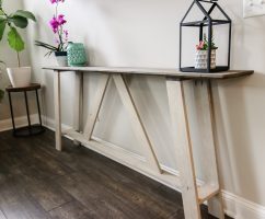 DIY farmhouse style console table- PDF plans