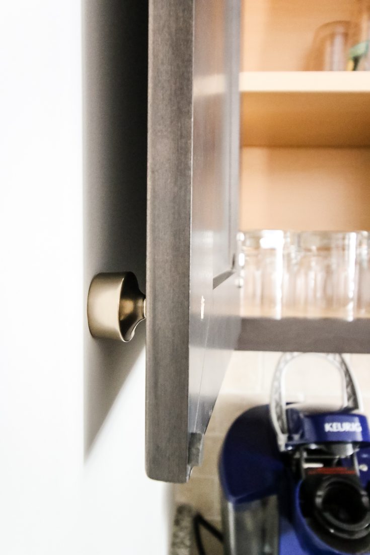 How to keep a cabinet door from opening too far - the EASIEST way!