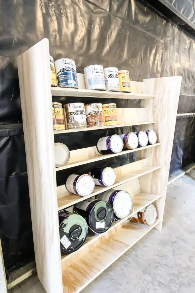 DIY Wall-Mounted Paint Storage Rack (Easy Plans)
