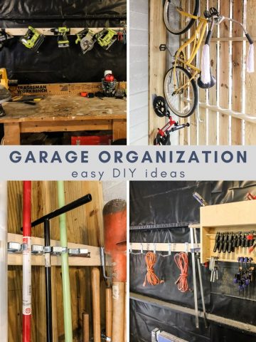 DIY garage paint storage