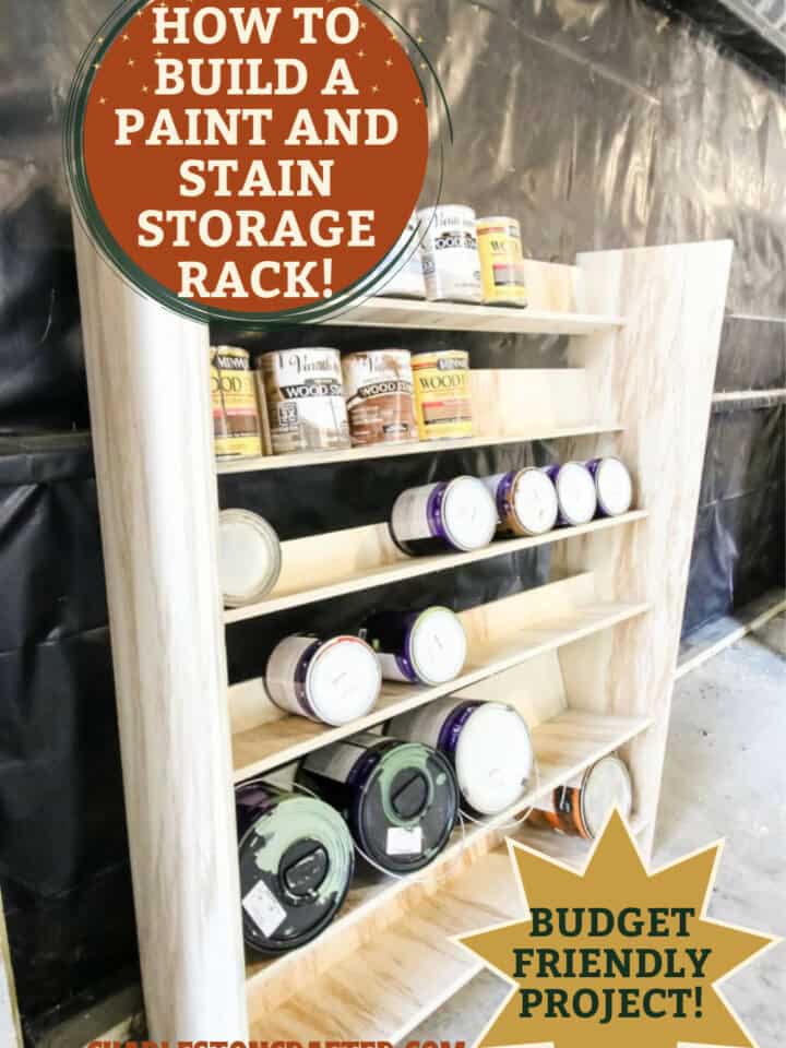 How to build a paint and stain storage rack - Charleston Crafted