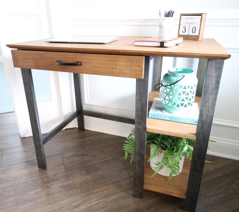 How to build a simple DIY writing desk woodworking plans!