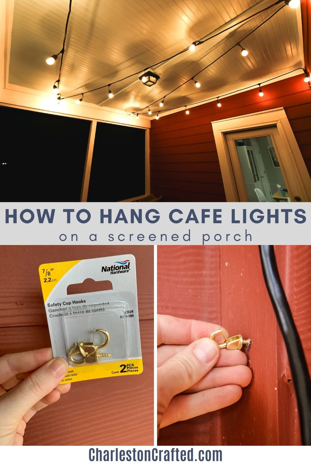 How to hang outdoor string lights