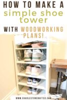 How to build a DIY shoe shelf- with PDF plans