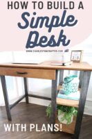 How to build a simple DIY writing desk - woodworking plans!