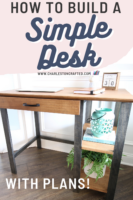 How to build a simple DIY writing desk – woodworking plans!