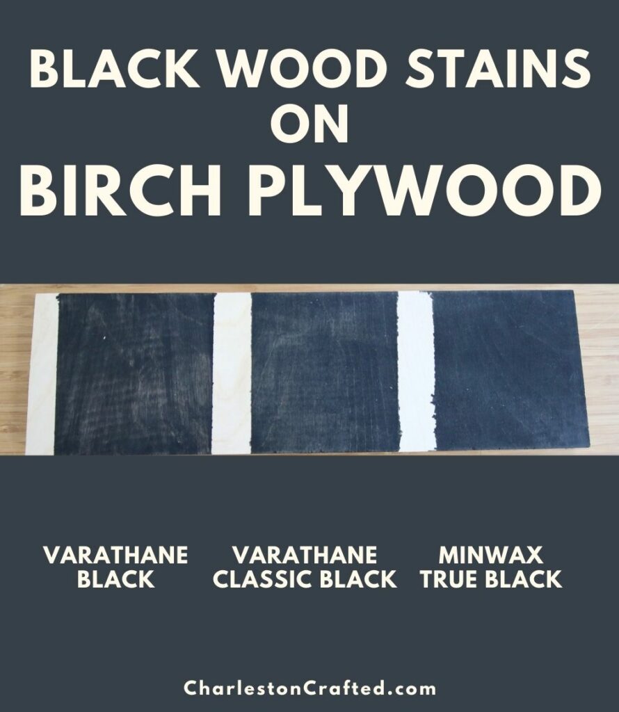 Black Wood Stain Color Comparison Test - The Handyman's Daughter
