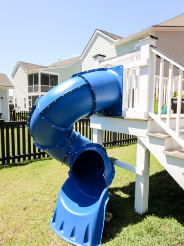 How to add a slide to a backyard deck - Charleston Crafted