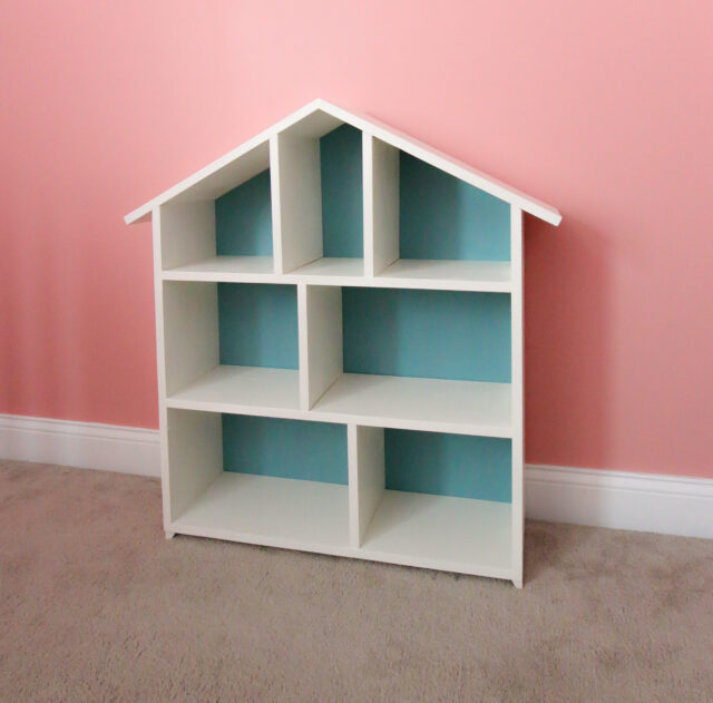 How to build a DIY dollhouse bookshelf