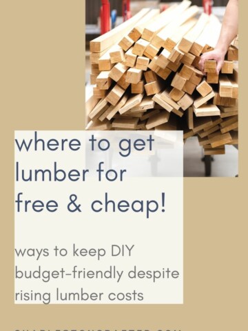 where to get lumber fro free and cheap