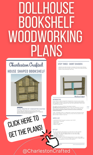 DIY Dollhouse Bookcase Woodworking Plans + Printable Furniture