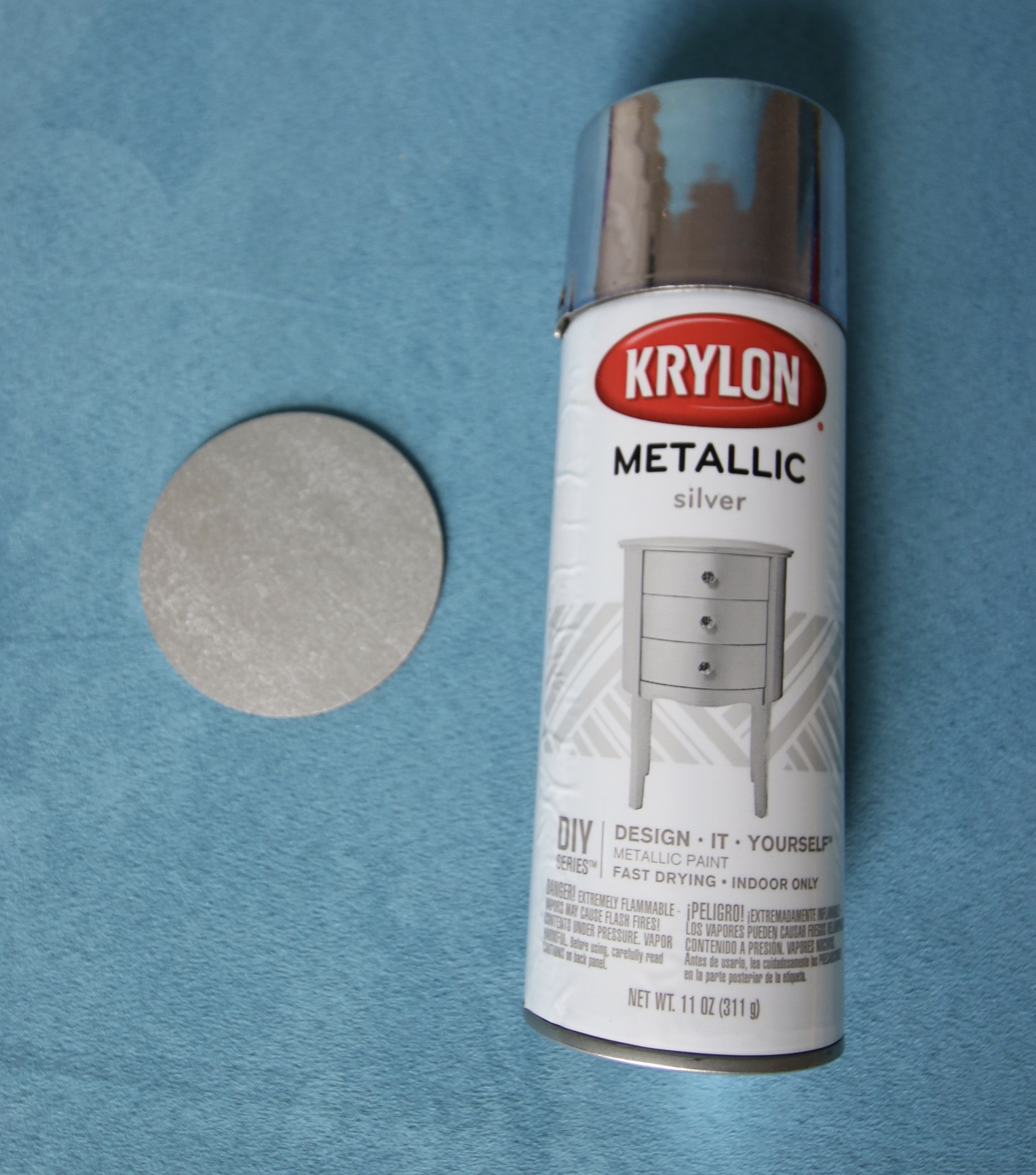 Krylon K01406 Brilliant Aerosol, 11-Ounce, Silver Metallic Finish