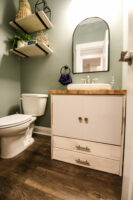 How to build a vanity for a pedestal sink