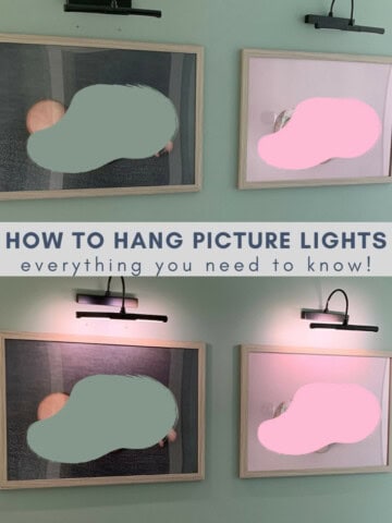 how to hang picture lights