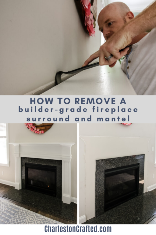 How to remove a builder grade fireplace surround and mantel