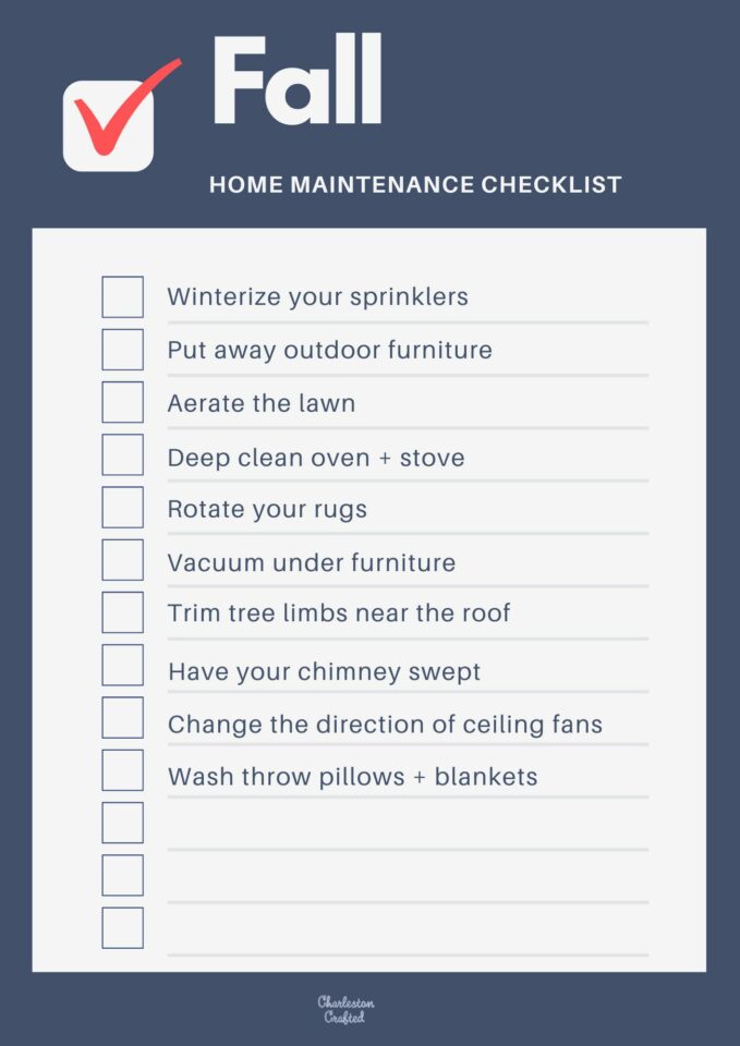 Fall Home Maintenance Checklist FREE Printable PDF   Fall Home Maintenance Checklist 1 679x960 