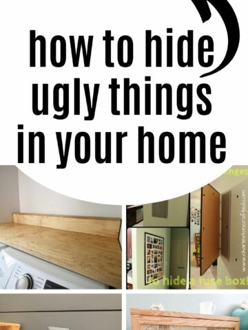 how to hide ugly things in your home