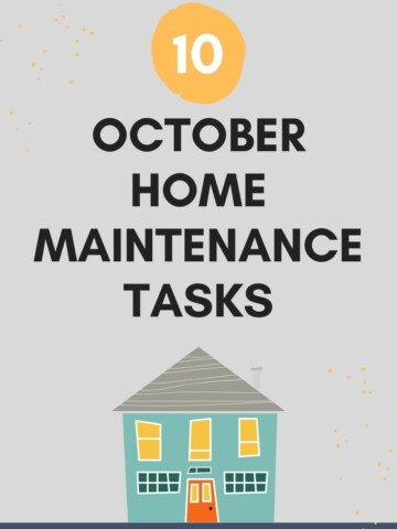 october home maintenance tasks