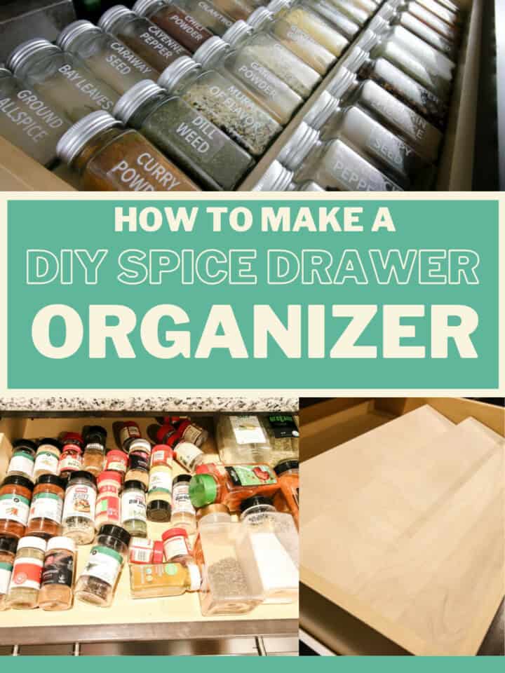 How to build a DIY spice drawer organizer - Charleston Crafted