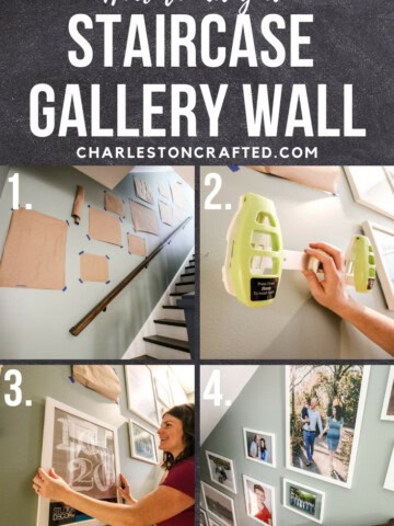 How to hang a staircase gallery wall - Charleston Crafted