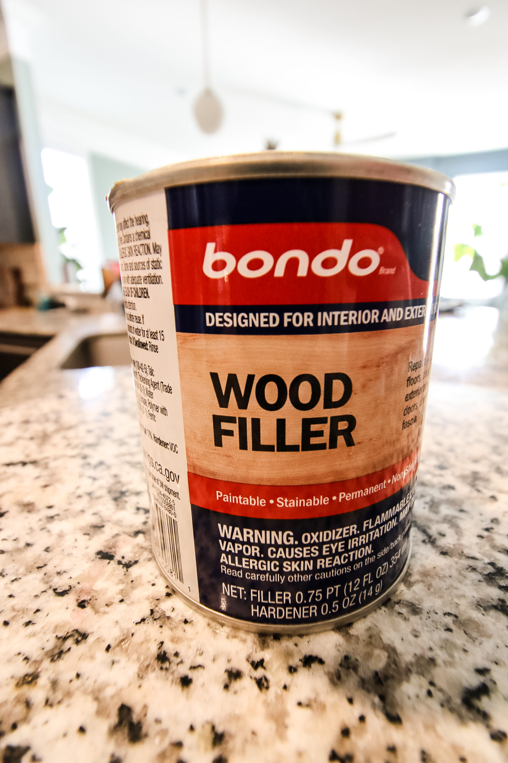Wood Putty, Wood Filler Putty - White Wood Filler for Trim, Wood Filler  Paintable, Stainable, Quickly Repair Wood Cracks and Holes on Wooden Floor