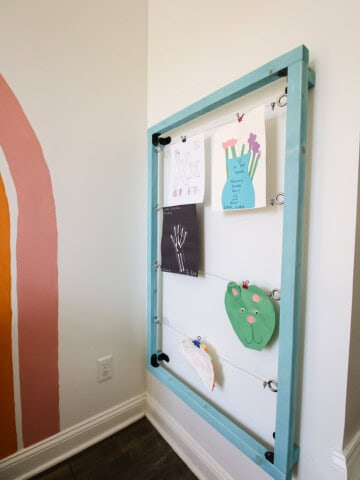 How to build a kids art display - Charleston Crafted