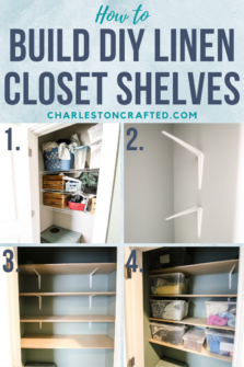 How to build linen closet shelves (the easy way!)