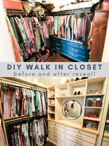 DIY Walk-in Closet Makeover - Charleston Crafted