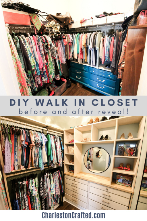 DIY Walk-in Closet Makeover Reveal!